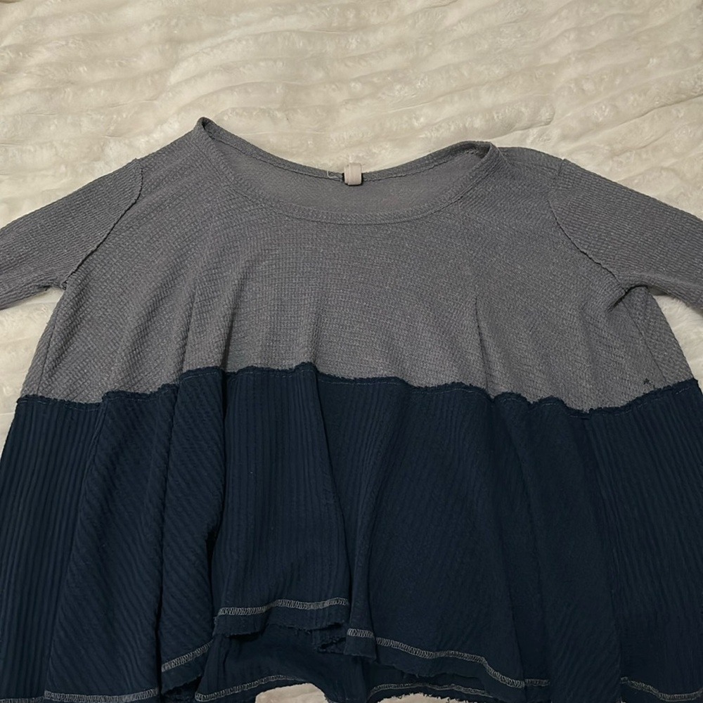 free people flowy half sleeve top